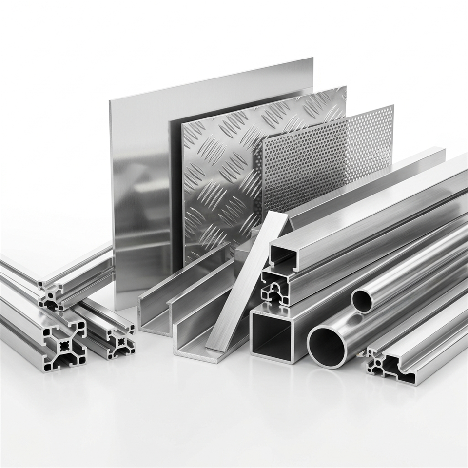 High-Omulimu 6061 Aluminiyamu Alloy Enzimba Extrusion Profile